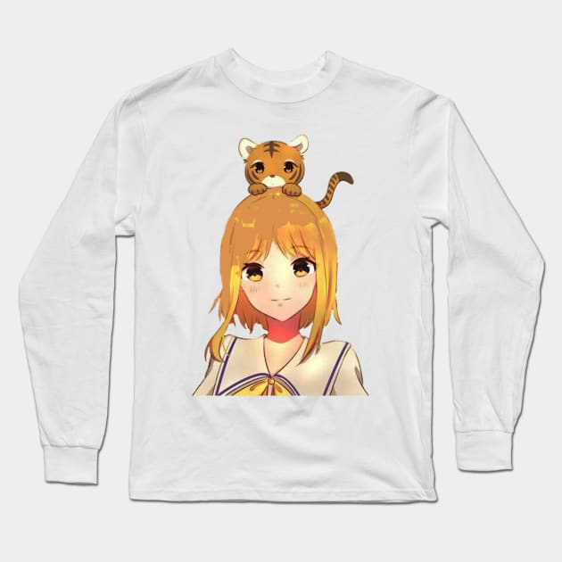 the tiger kisa Long Sleeve T-Shirt by jamer